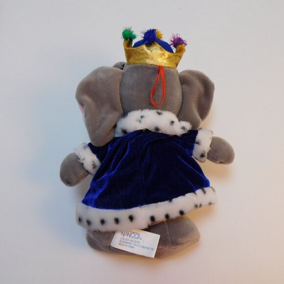 Nanco Royal Elephant 10" Plush 2000 Stuffed Animal - Picture 5 of 6
